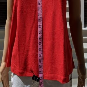 ANN TAYLOR LOFT X-SMALL LADIES TOP ORANGE SLEEVELE